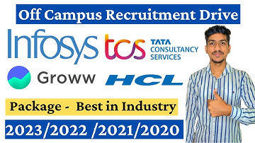 Infosys HCL TCS Off Campus Drive 2023 | Freshers Hiring 2023 | Infosys Recruitment 2023