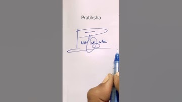 Pratiksha name Signature Style/BestSignature idea#Viralshort