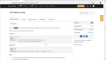 [Leetcode 164] Maximum Gap