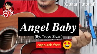 Angel Baby Chords Guitar Tutorial - Song By Troye Sivan - Pareng Don Tutorials