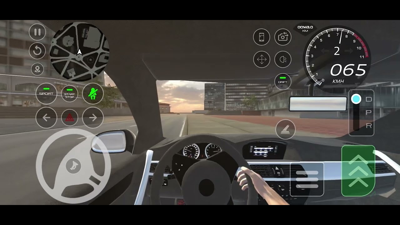 Дрифт на BMW M5 E60 в  игре ￼ вождение 2025 