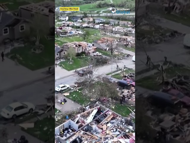 #Drone Shots | Devastating tornado aftermath in Omaha, Nebraska | #omaha #usa #shorts