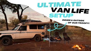 Ultimate Van Life Setup | Inside and Outside of our Troopy!