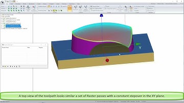 NCG CAM 5-Axis Parallel Cuts Using a Ball Nosed Cutter - NCG CAM 5-Axis Simulation Add-on Module