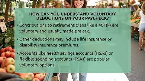 How Can You Understand Voluntary Deductions On Your Paycheck? - Your Paycheck Planner