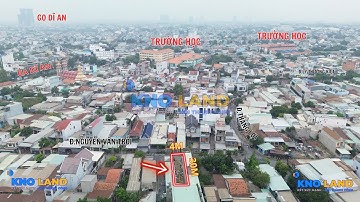 Mặt tiền đường Nguyễn Văn Trỗi Trung tâm hành chính Dĩ An Bình Dương. 4x30m kinh doanh tốt