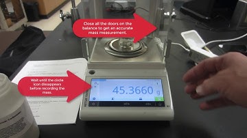 CHM 092 / Exp 1 / Part C:  Mass Measurements