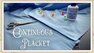 How to Insert a Placket in the Middle of a Skirt Panel | Continuous Placket Tutorial