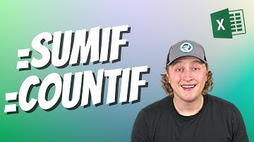 SUM Or COUNT Only Certain Items | SUMIF COUNTIF Functions