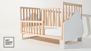 Making a Beautiful Baby Crib that Converts to a Toddler Bed