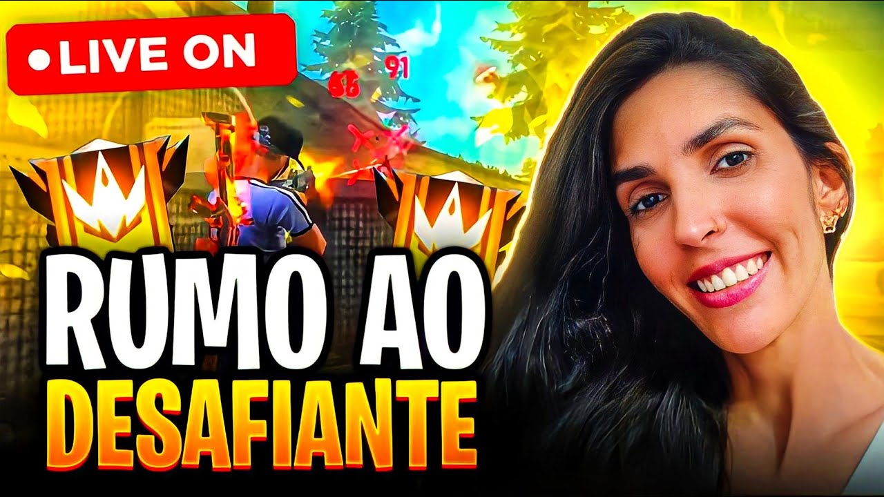 ️ FREE FIRE AO VIVO-DESAFIANTE CHEGOU,GLOBAL COM VOCÊS,FOCO ️VIDEO DA ...
