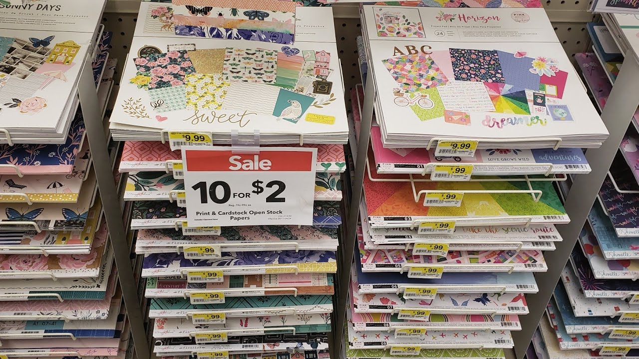 papercrafting Joann's clearance sale YouTube