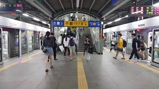 20180829 경인선, 서울1호선 주안역 15초간격 진입 (동인천 급행, 인천행 열차) Korea Seoul metropolitan