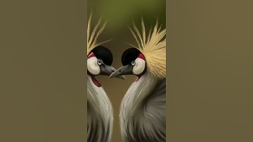 Speed Paint Birds in Procreate #shorts