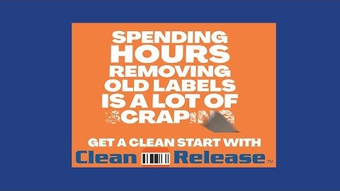 Clean Release™ Repositionable Warehouse Labels