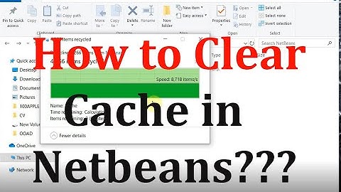 How to Clear the Cache in Netbeans