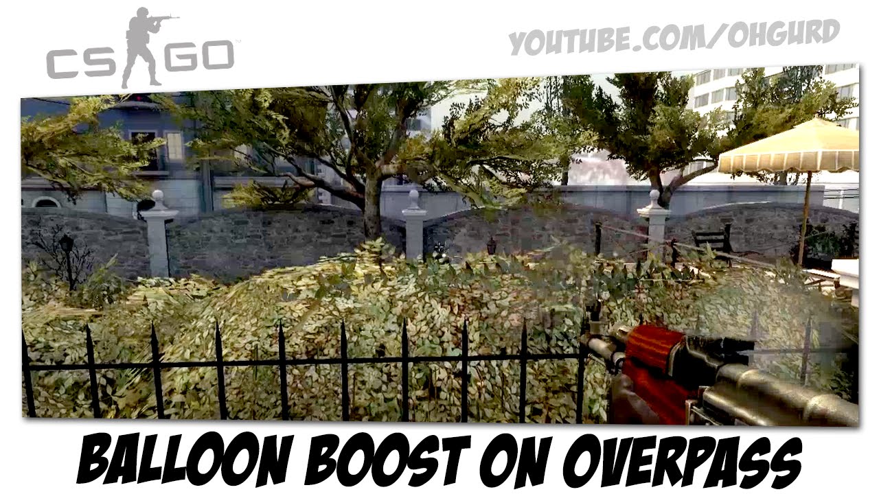 CS:GO - Can I sit on the balloon?! (Overpass boost) - YouTube
