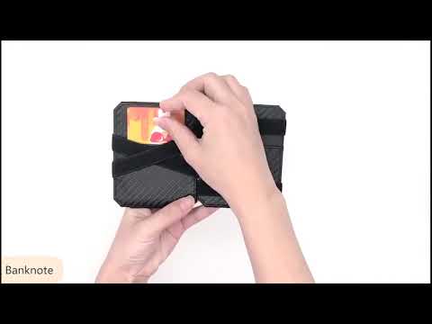 Magic Wallet with Zipper Coin Bag Small Slim Mini Leather Wallets