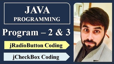 Java GUI Programs 2 & 3 | jRadioButton | jCheckBox | isSelected() Function | CBSE Class XII IP |