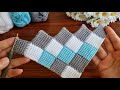 Wow  amazing super easy how to make eye catching tunisian crochet everyone who saw it loved it