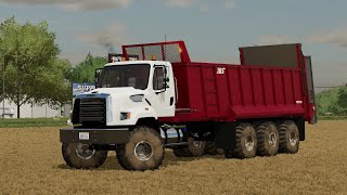 Farming Simulator 22 Freightliner 108SD Manure Spreader Truck Mod Release