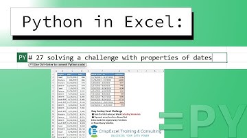 Python in Excel 27 - Dates in Pandas DataFrames
