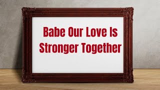 My Love 💕 Our Love Is Stronger Together 🌹❣️ We're Stronger Together 🌹 Amazing Love Poems