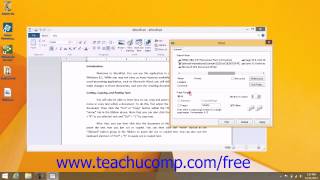 Windows 8.1 Tutorial General Printing Options Microsoft Training Lesson 10.2