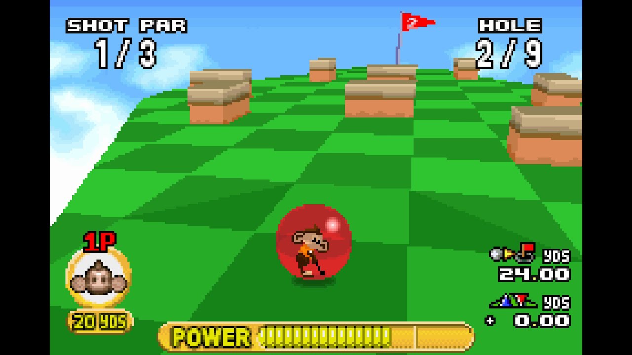 Super Monkey Ball Jr. Monkey Golf 2 player YouTube