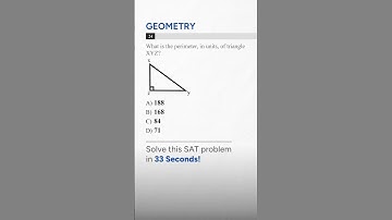 Find the Perimeter of This Right Triangle Fast!