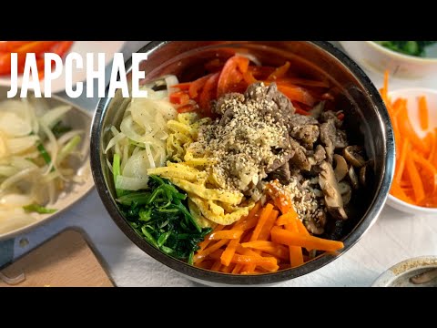 Japchae miến trộn Hàn Quốc - Authenic Japchae - How to cook Japchae
