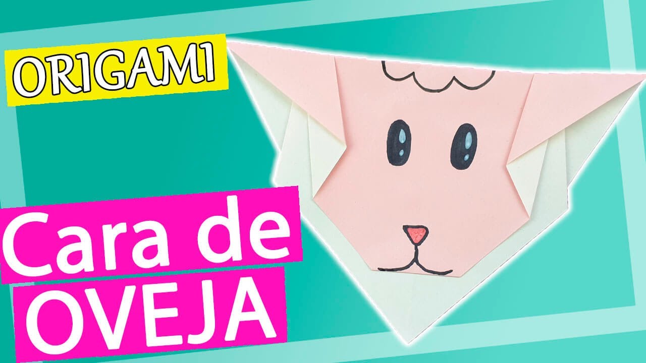 🐑 OVEJA de papel Guía de origami paso a paso YouTube