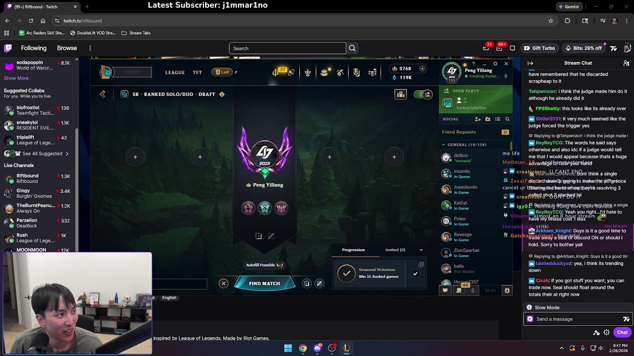 ✅SEN VS LYON Lower Bracket Finals✅hanging out with the boys✅low cortisol jestermaxxing stream✅