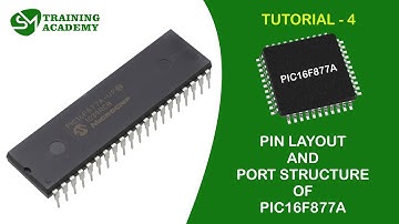 Port Structure and Pin layout of PIC16F877A  microcontroller