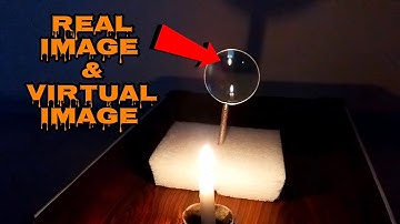 Real image and Virtual image | Image formed by Convex lens