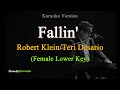 Fallin teri desario  female lower key karaoke version