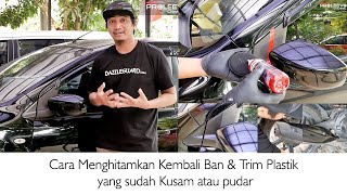 PAKET All time dressing - Semir ban karet plastik trim  spakbor untuk mobil & motor