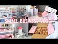 Small business vlog  packing 60 orders new office organization hitting 100k subscribers