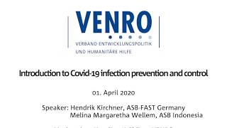 Introduction to Covid-19 infection prevention and control