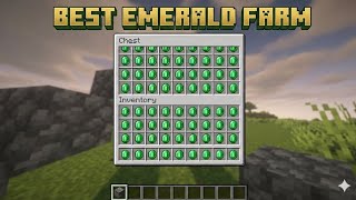 best Minecraft easy Emerald farm Java edition 1.21.11#minecraft
