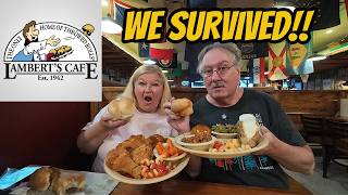 They THROW Rolls at You?! 😂 Lambert's Cafe Review!