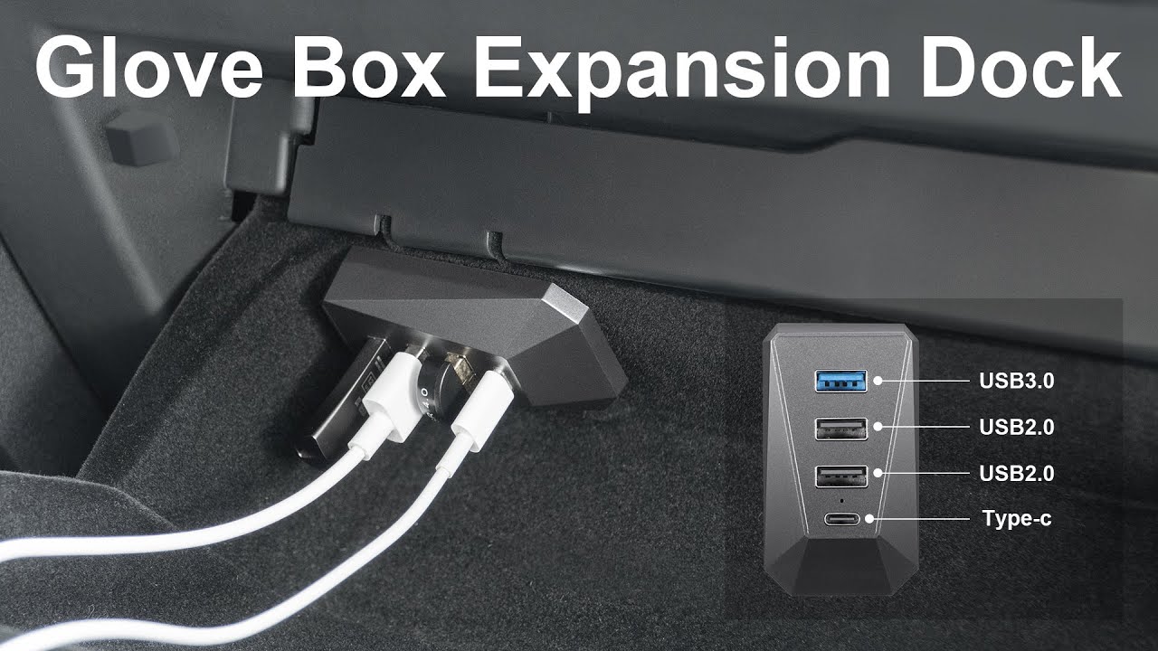 Tesla Glove Box MultiFunction Expansion Dock For Model 3/Y MINI Design