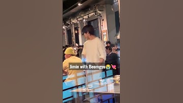Jimin with Beomgyu OMG!!! 😭💗💘 #bts #jimin #beomgyu #txt