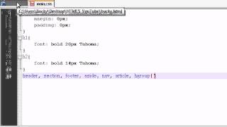 Famous HTML5 Tutorial   10   Starting the Styling Profile