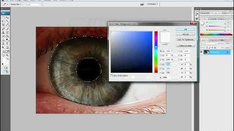 Adobe Photoshop CS3 Tutorial:  Changing eye color (Basic)