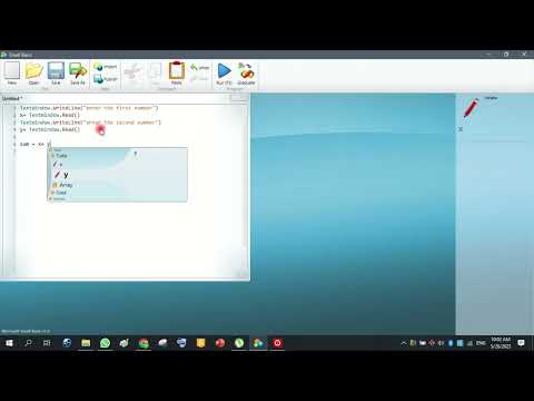 making simple  math operations using small basic