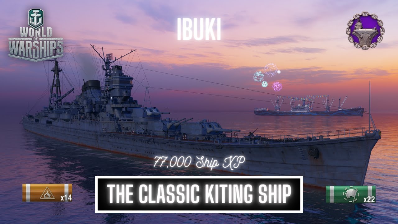World of Warships Ibuki The Classic Kiting Ship YouTube