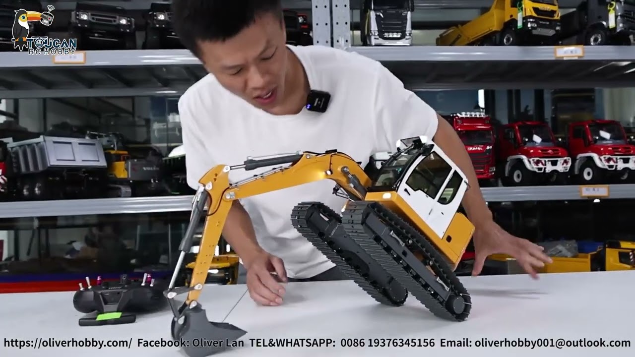 Подробный обзор экскаватора JDM208 RC 920 pro version, мы добавили звук и вентилятор охлаждения.