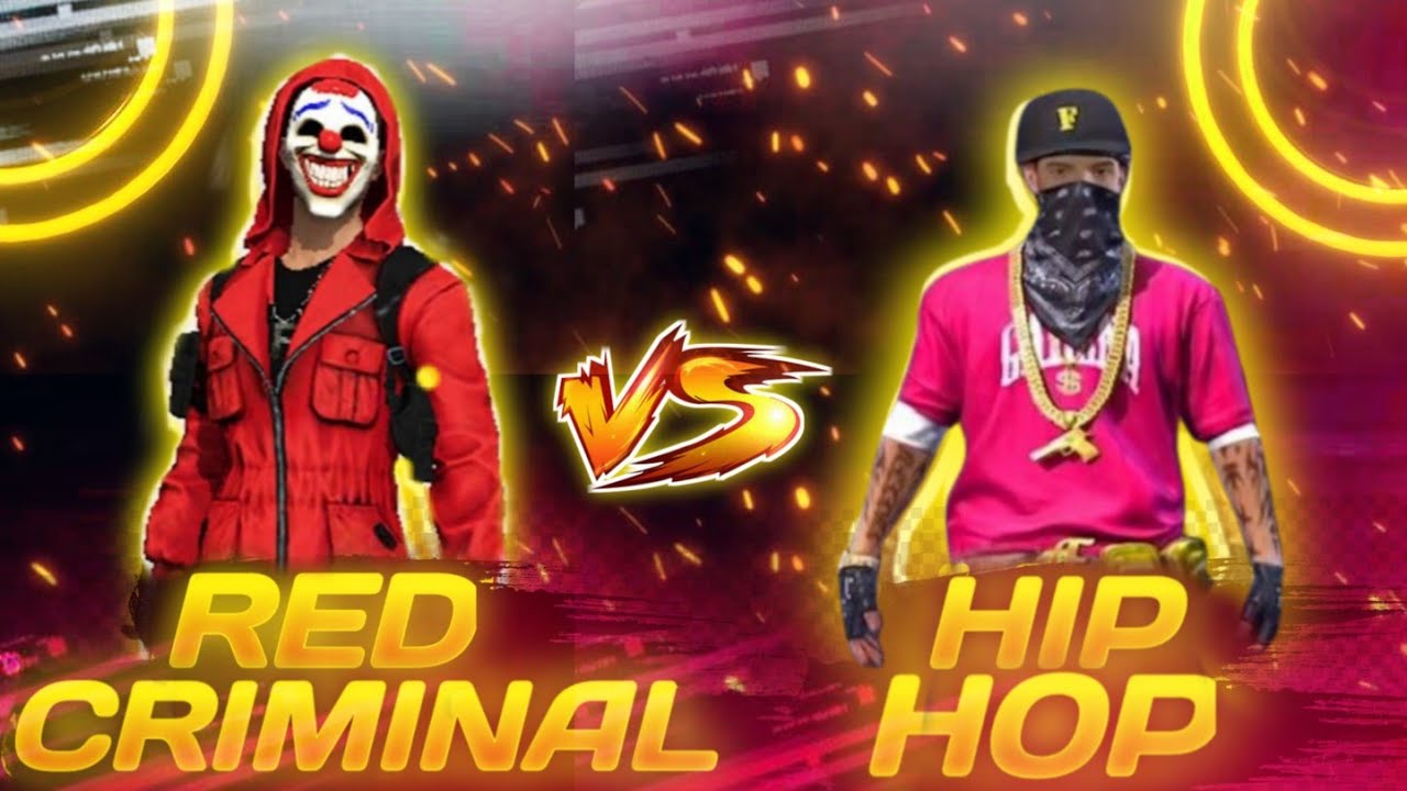 RED CRIMINAL VS HIP HOP BUNDLE 🔥FREEFIRE !!!  CLASH BATTLE TOP RARE BUNDLES