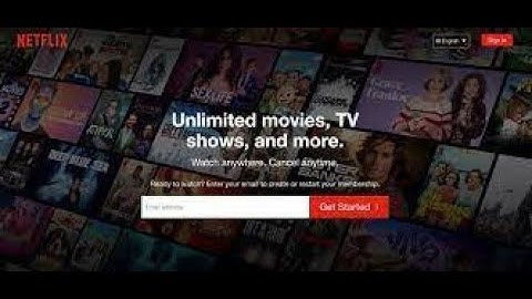 Netflix Homepage using HTML and CSS